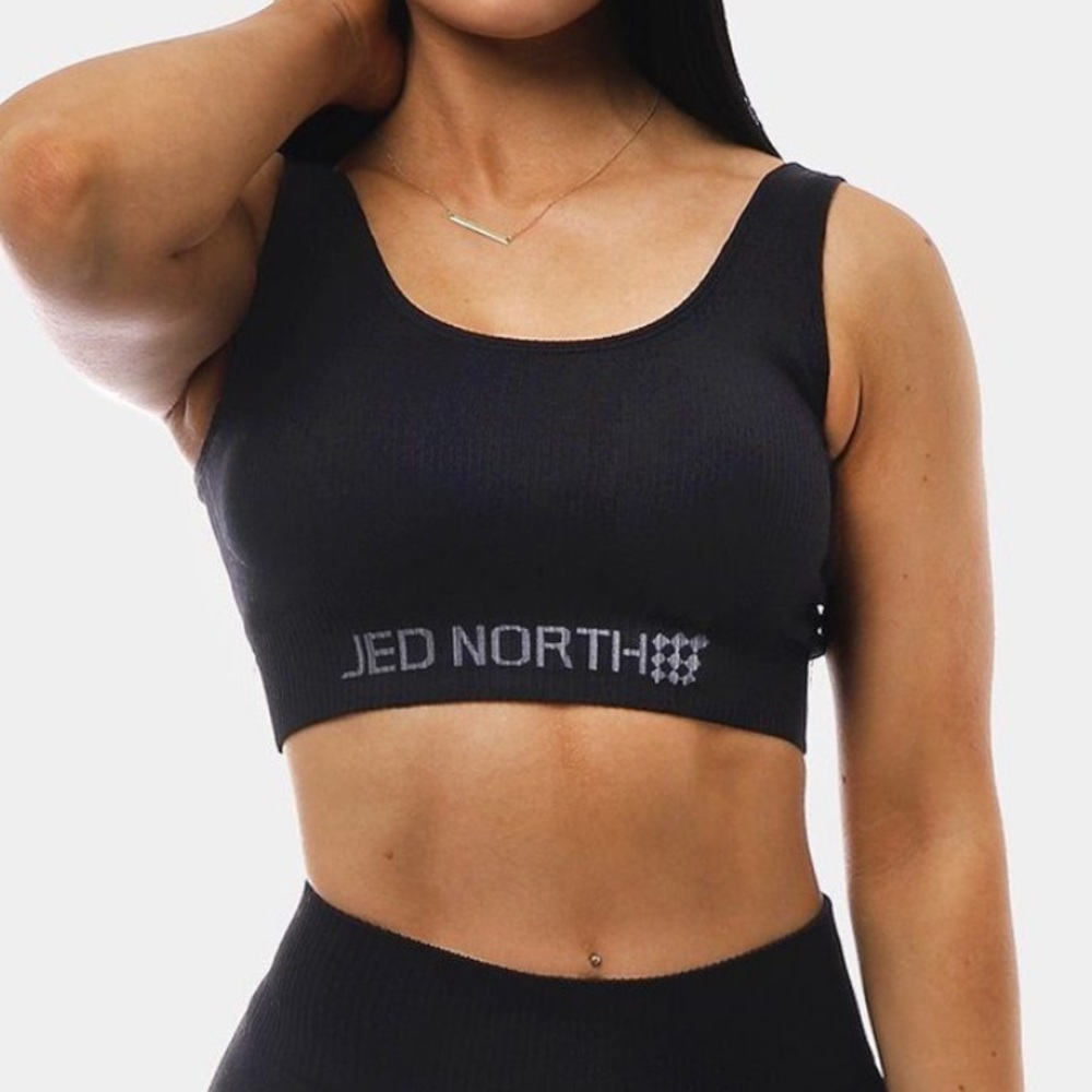 LUNA SEAMLESS SPORTS BRA - BLACK